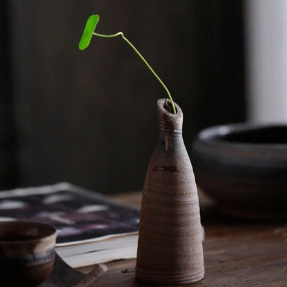 Handmade Classic Brown Table Vase Set